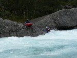 RAFTING EXPEDICE NORSKO 2008, Vborn parta, postupn se zlepujc poas, ideln stavy vody v ekch a opravdov outdoorov dobrodrustv to byla expedice Rafting Norsko 2008 - fotografie 254